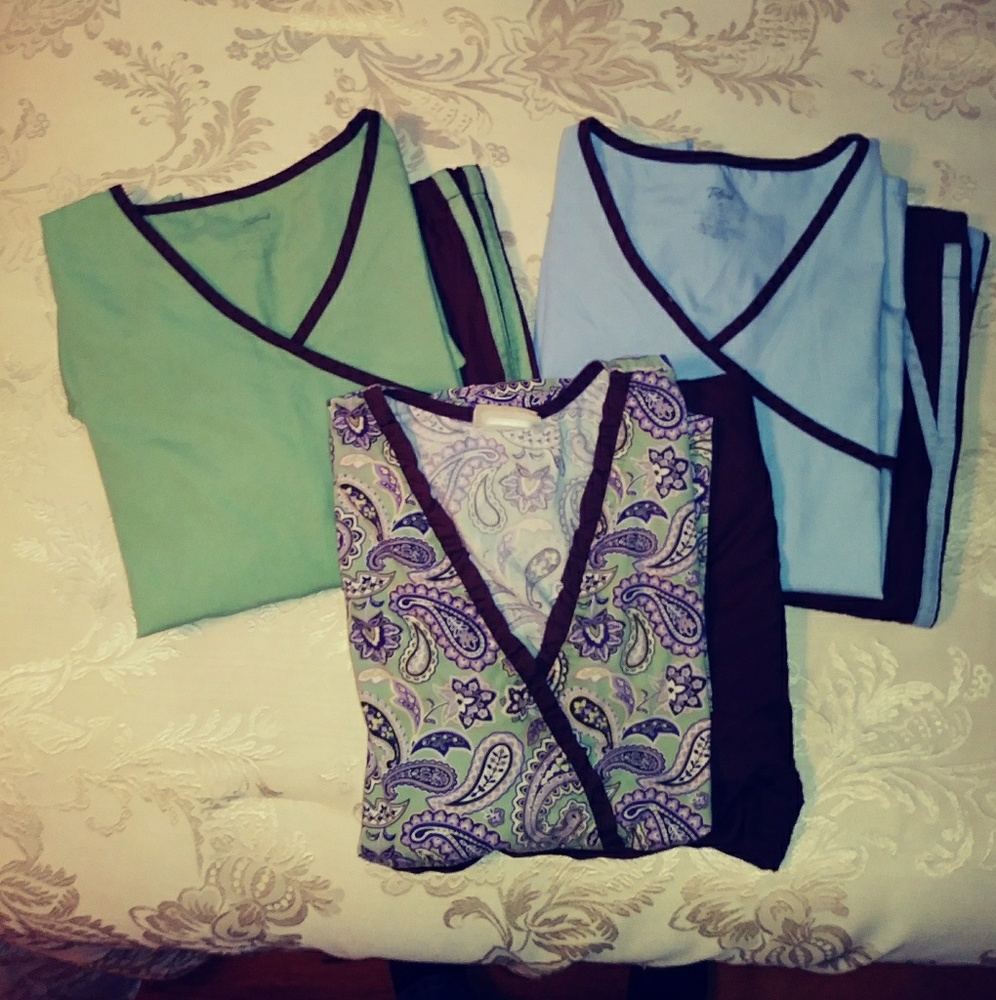 Three uniform outfits